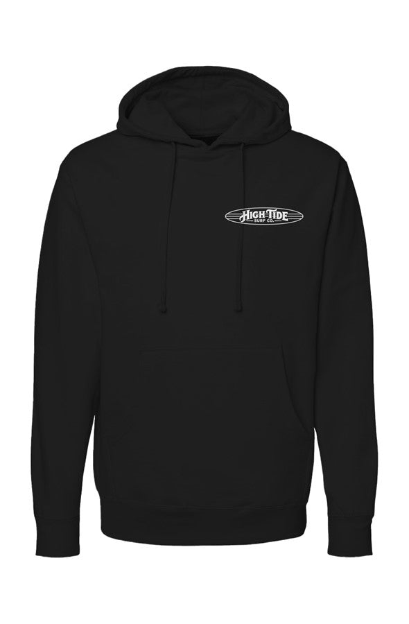 Classic High Tide Hoodie White Logo 