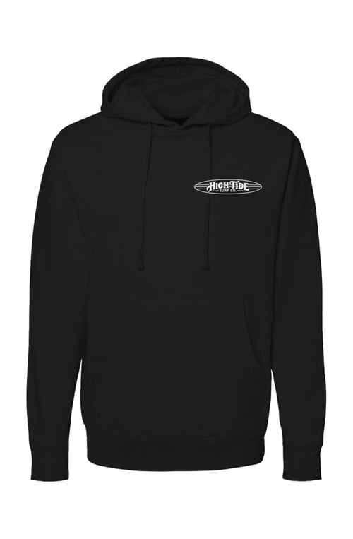 Classic High Tide Hoodie White Logo 