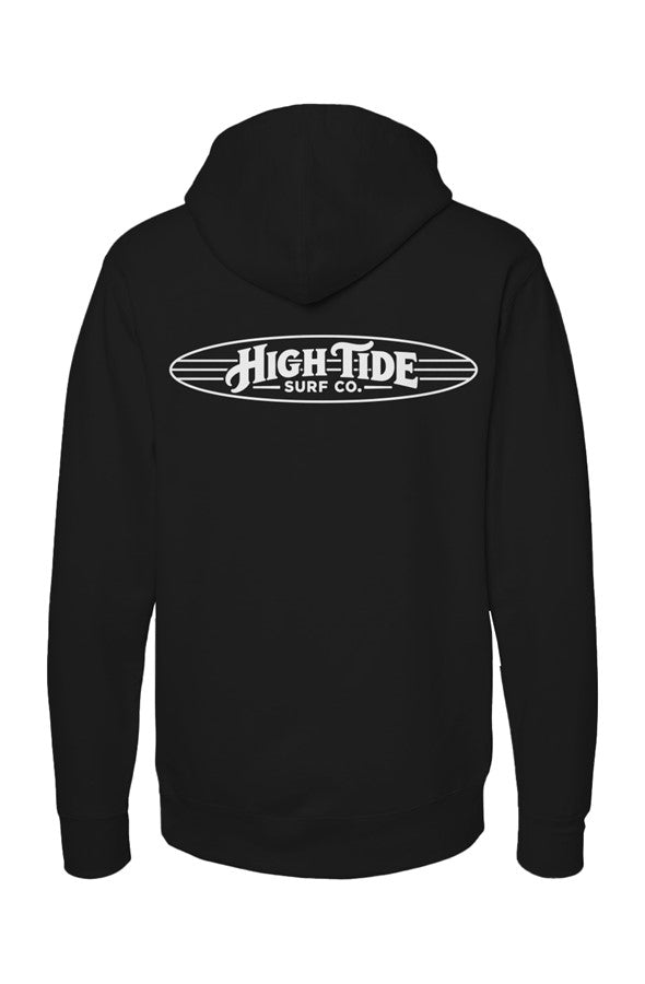 Classic High Tide Hoodie White Logo 