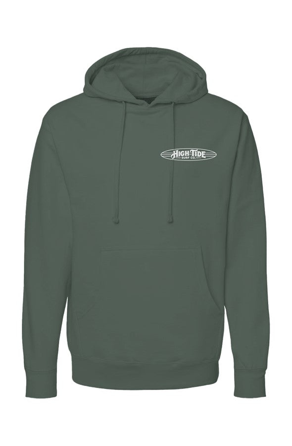 Classic High Tide Hoodie White Logo 