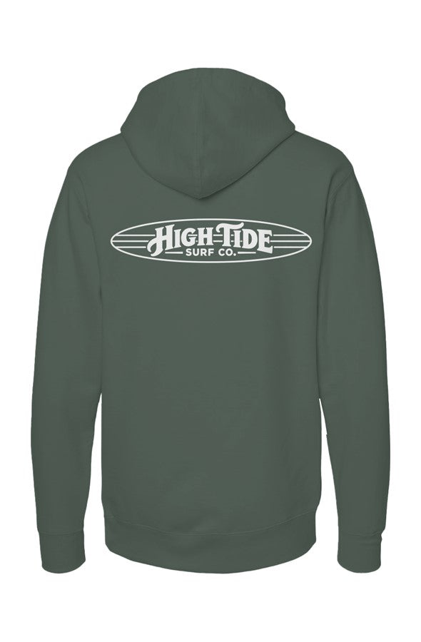 Classic High Tide Hoodie White Logo 