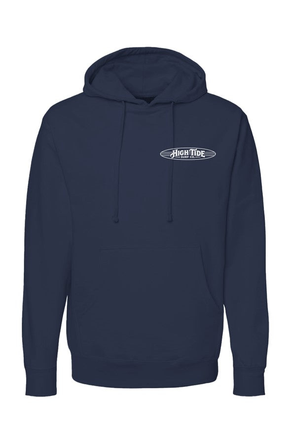 Classic High Tide Hoodie White Logo 