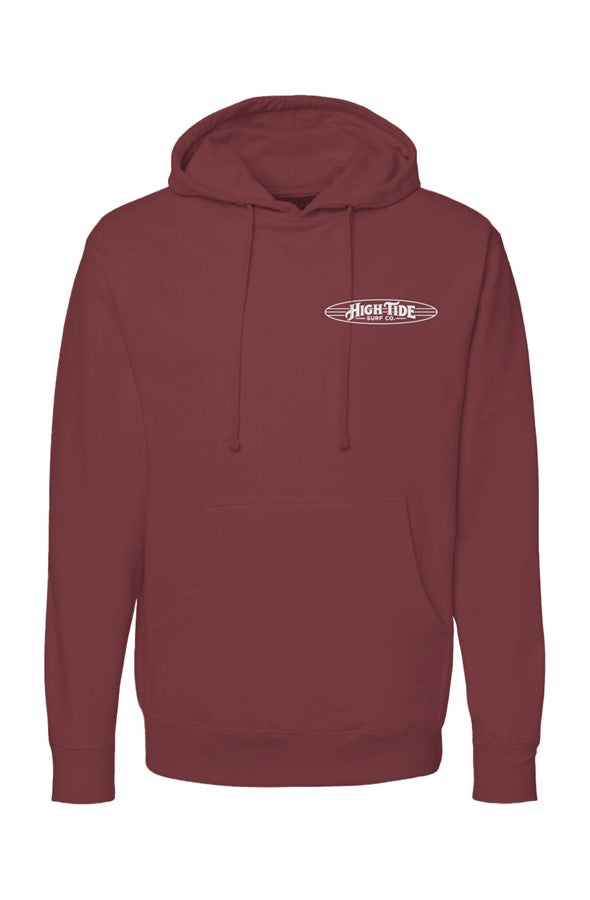Classic High Tide Hoodie White Logo 