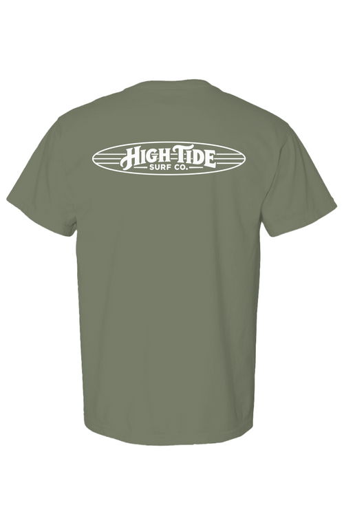 Classic High Tide T Shirt White Logo 