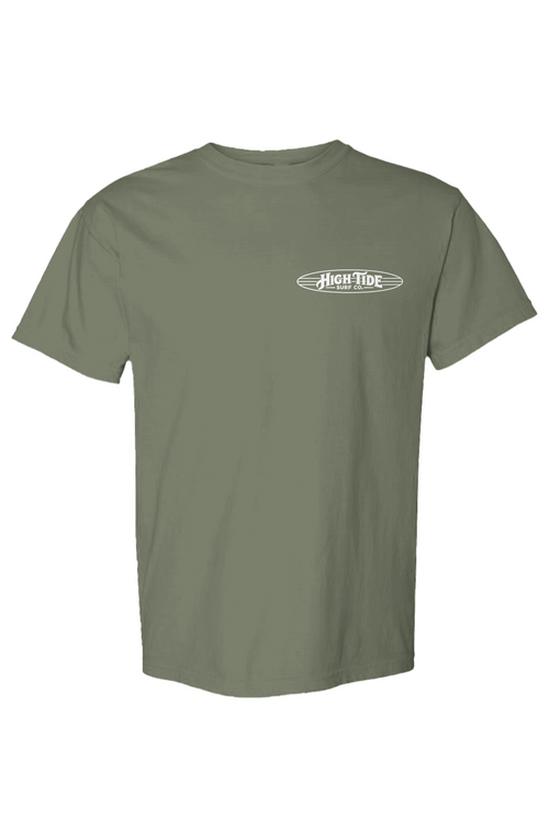 Classic High Tide T Shirt White Logo 