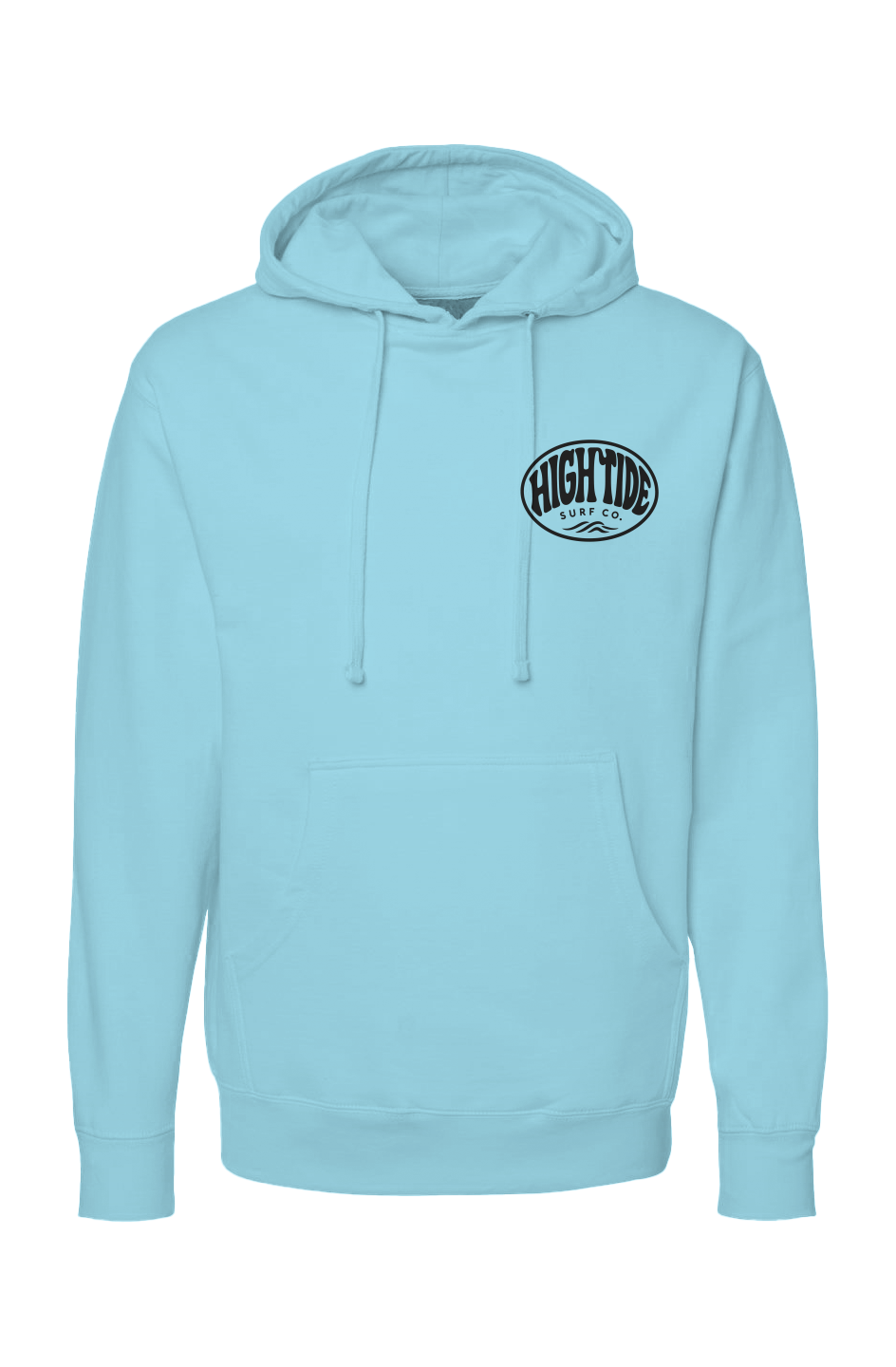High Tide Circle Hoodie Black Logo 