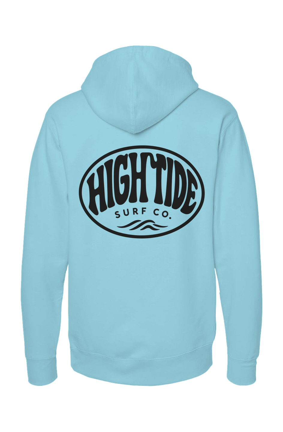 High Tide Circle Hoodie Black Logo 