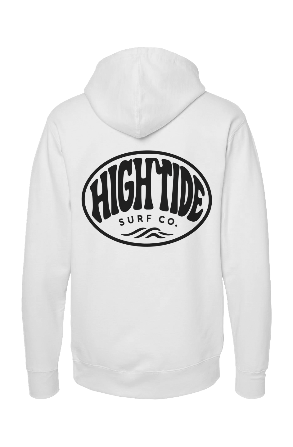 High Tide Circle Hoodie Black Logo 