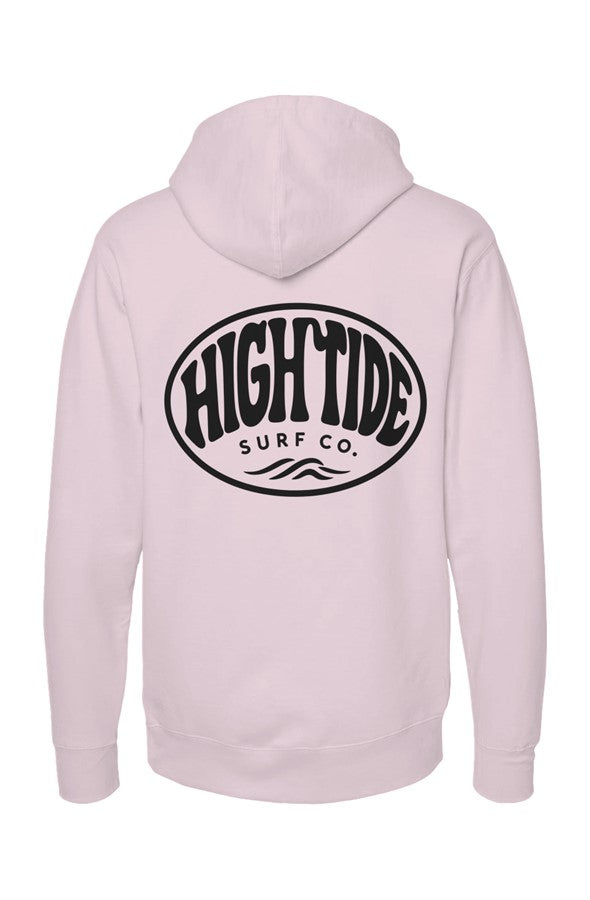 High Tide Circle Hoodie Black Logo