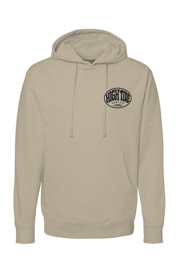 High Tide Circle Hoodie Black Logo