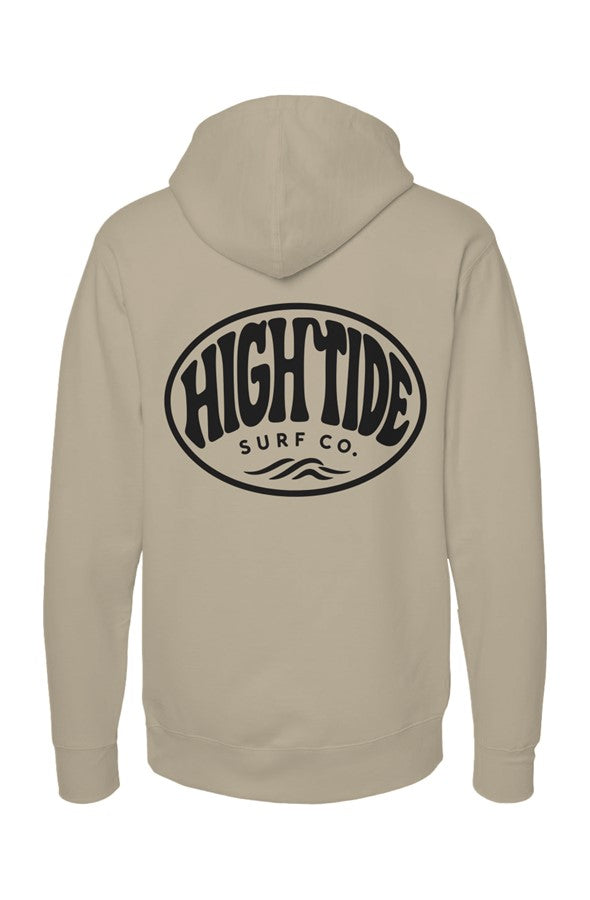 High Tide Circle Hoodie Black Logo